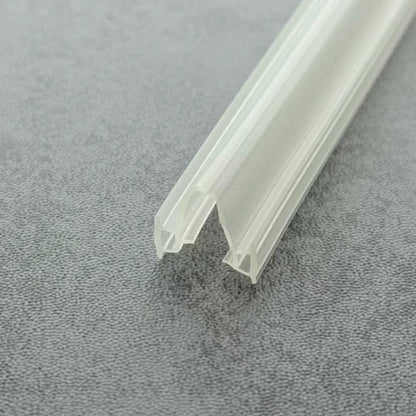 Clear PVC DOU01 centre joint seal for a framed folding shower door