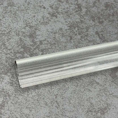 Clear frosted PVC profile of the M10B2M magnetic shower door seal for 10mm glass