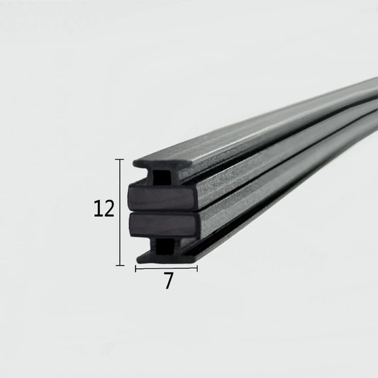 MG002 black T-slot magnetic shower door seal pair for framed and sliding shower doors