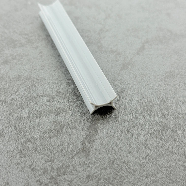ROT08 compact framed shower door bumper strip for side channel cushioning