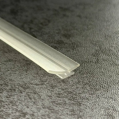 RY5943 clear PVC track-insert seal for framed shower door vertical channels