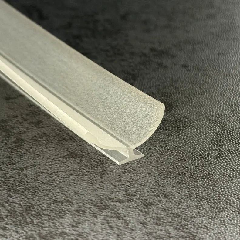RY6306 clear PVC track-insert seal for framed shower door vertical channels