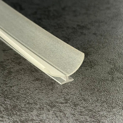 RY6306 clear PVC track-insert seal for framed shower door vertical channels