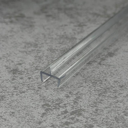 RY6672 shower door bottom seal showing short lower soft fin for small gaps
