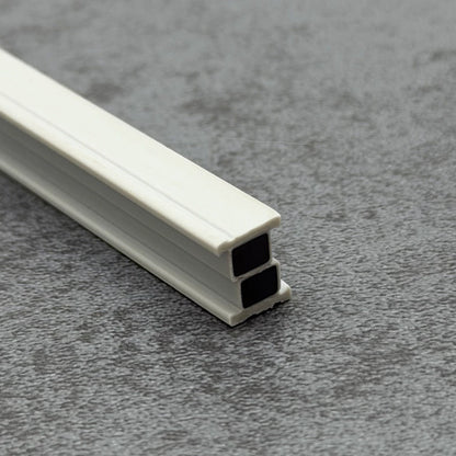 Angled view of the RY7474 channel-mounted magnetic seal for compatible sauna and sliding shower doors