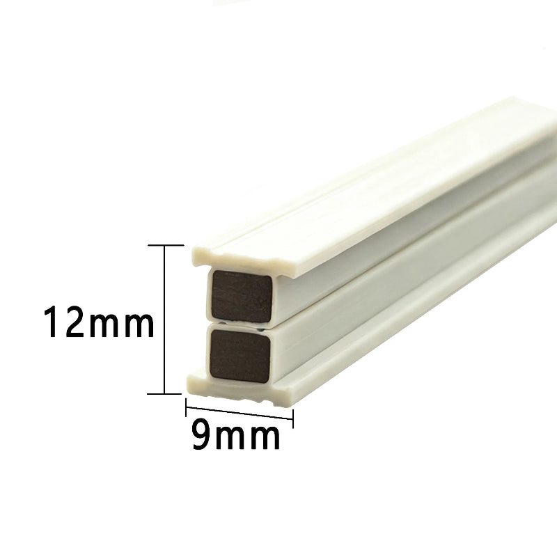 RY7474 white TPE magnetic seal pair for compatible sauna doors with gaps up to 12mm