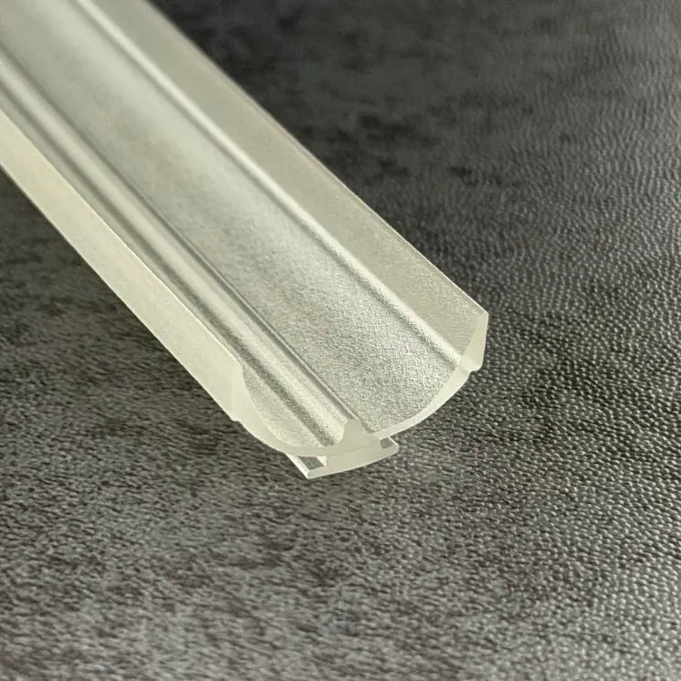 RY7746 T-slot shower door seal close-up showing flexible sealing profile and retaining base