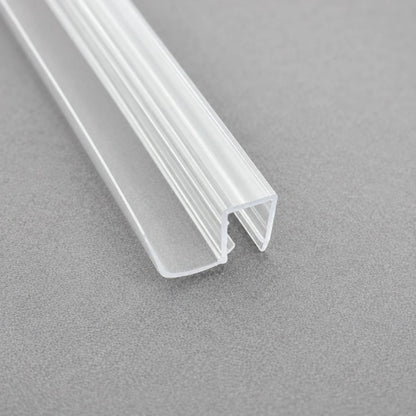 S10DTL shower door bottom seal profile close-up for 10mm glass