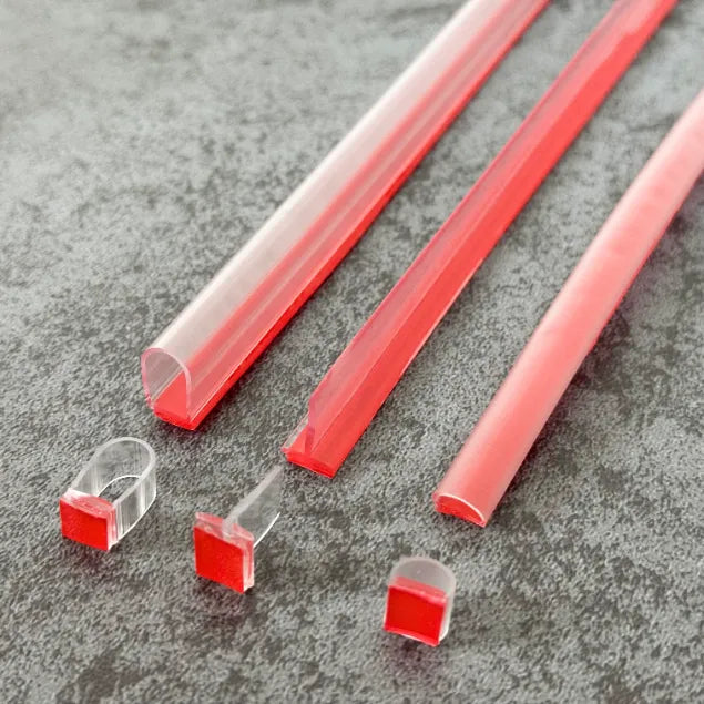 Self-adhesive shower door seals for easy installation