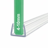 UH410 clear shower glass edge protector for 4-6mm and 8-10mm glass