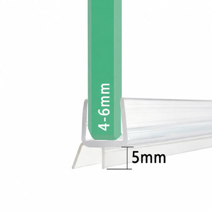 V456S5 shower door bottom seal for 4-6mm glass with 5mm flexible fin