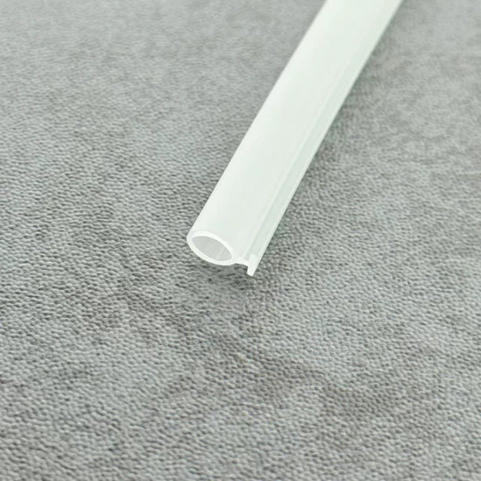 VD001 clear PVC bubble seal for framed sliding and folding shower doors