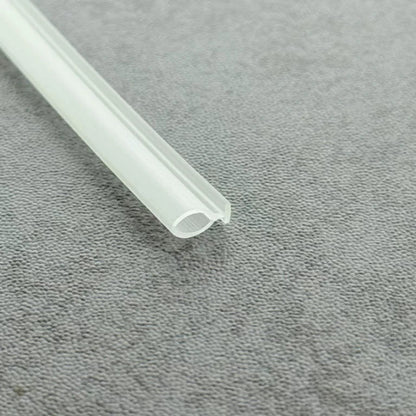 Close-up of VD001 track-in bubble seal for framed shower door channels
