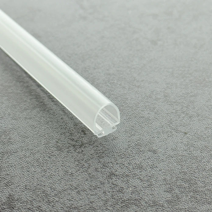 VD002 clear PVC bubble seal for framed sliding and folding shower doors
