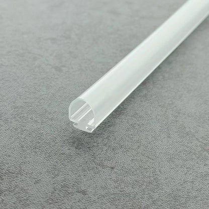 Close-up of VD002 track-in bubble seal for framed shower door channels