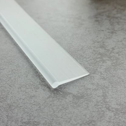Angled view of the VF003 flexible bottom seal for framed and folding shower doors