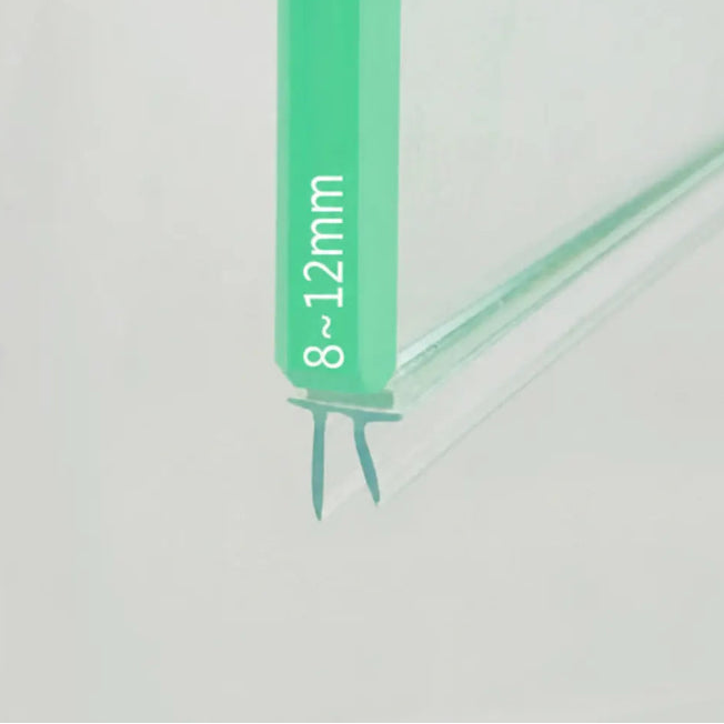 VG002 self-adhesive shower door bottom seal for 8-12mm glass with twin flexible fins