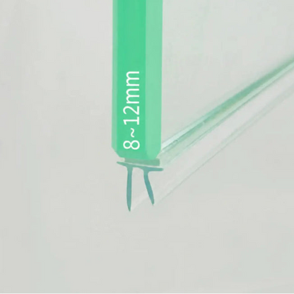 VG002 self-adhesive shower door bottom seal for 8-12mm glass with twin flexible fins