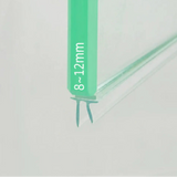 VG002 self-adhesive shower door bottom seal for 8-12mm glass with twin flexible fins