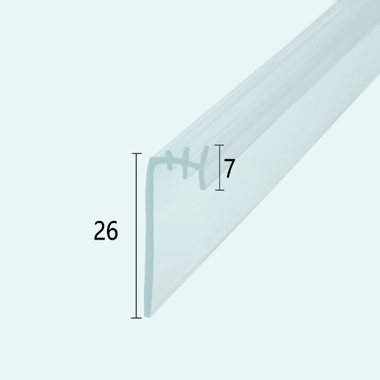 Cross-section of VG004 7-shape seal with 7mm side-entry bead and 26mm deep fin